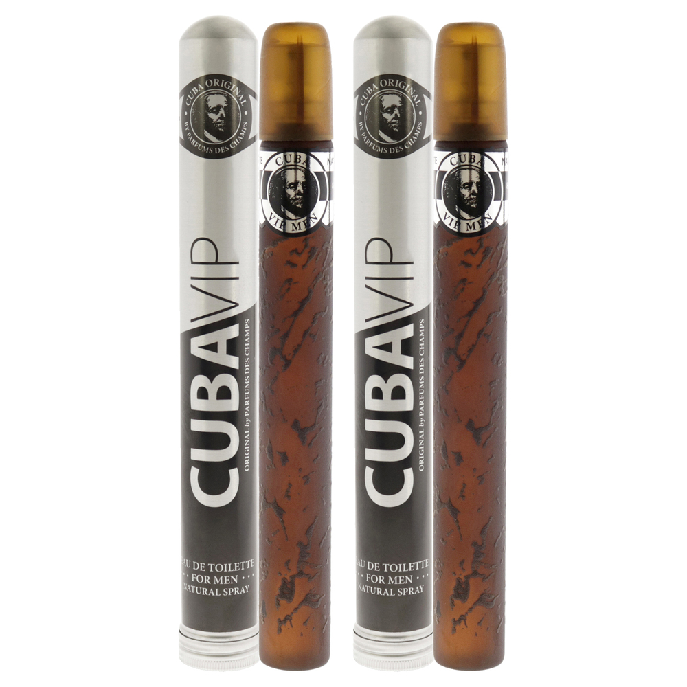 VIP - Pack of 2 BY Cuba for Men 1.17 oz EDT Spray